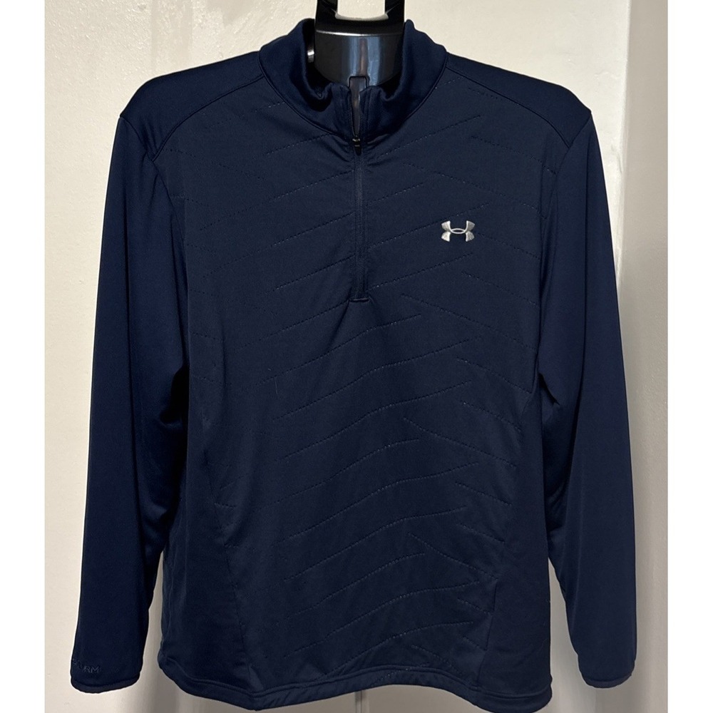 Under Armour ColdGear Reactor Golf  Navy Blue Men's L Loose Fit GOLF